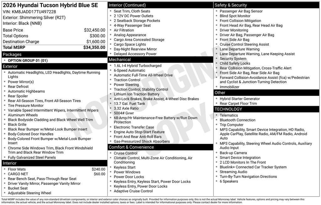 New 2026 Hyundai Tucson Blue SE AWD/4WD image 24