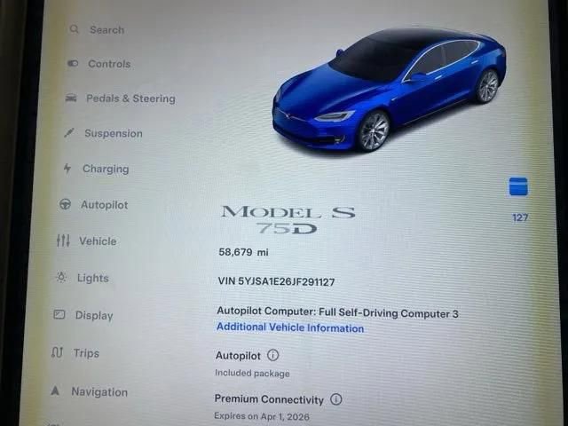 Used 2018 Tesla Model S 75D image 8