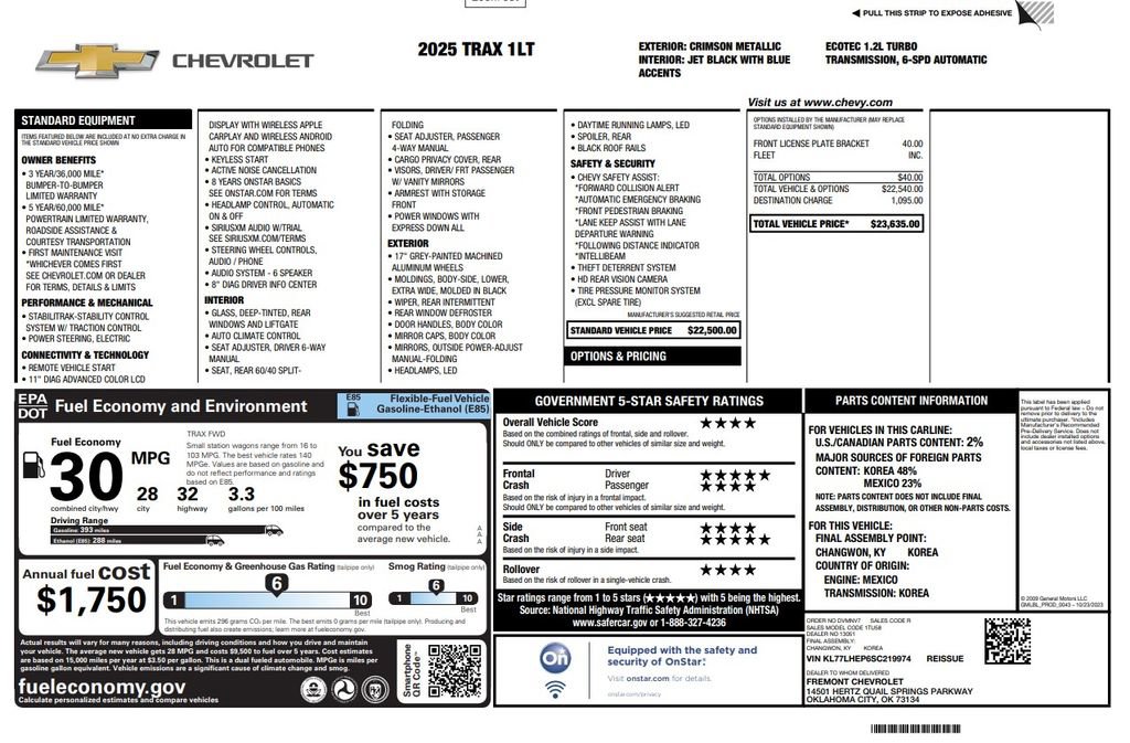 Used 2025 Chevrolet Trax LT image 2
