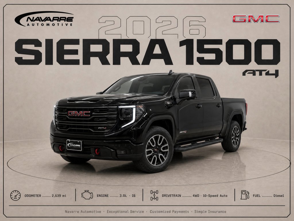 Used 2026 GMC Sierra 1500 AT4 w/ AT4 Premium Package AWD/4WD image 1