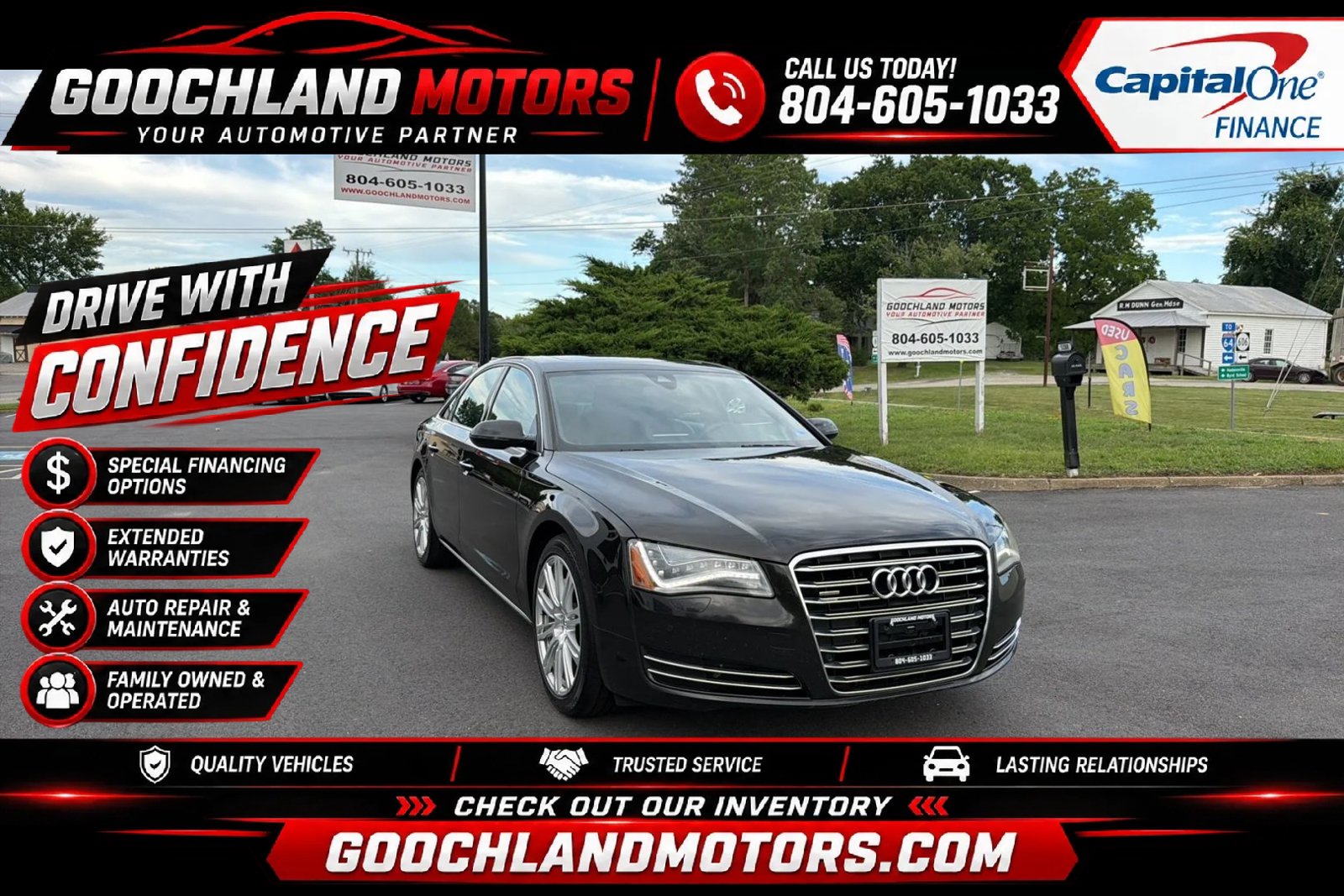 Used 2013 Audi A8 3.0T w/ Convenience Pkg AWD/4WD image 1