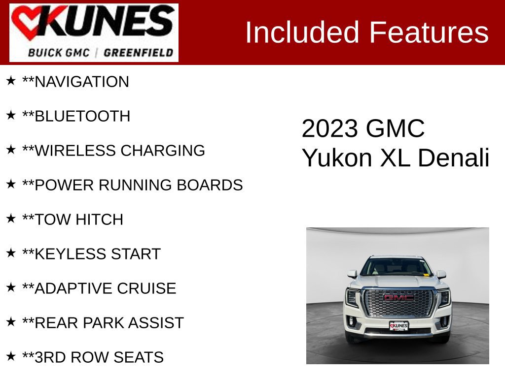 Used 2023 GMC Yukon XL Denali AWD/4WD image 3