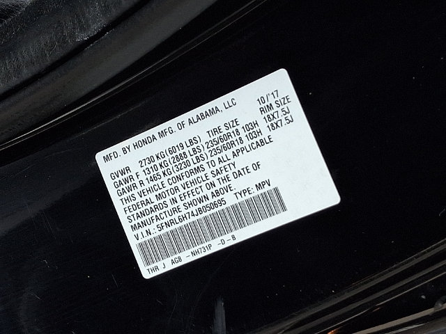 Certified 2018 Honda Odyssey EX-L image 29