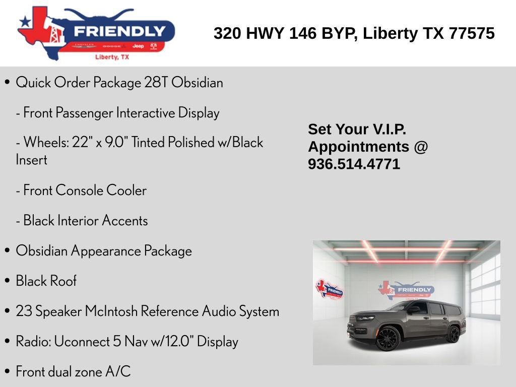 Used 2024 Jeep Grand Wagoneer L Series II w/ Quick Order Packagew 28T image 10