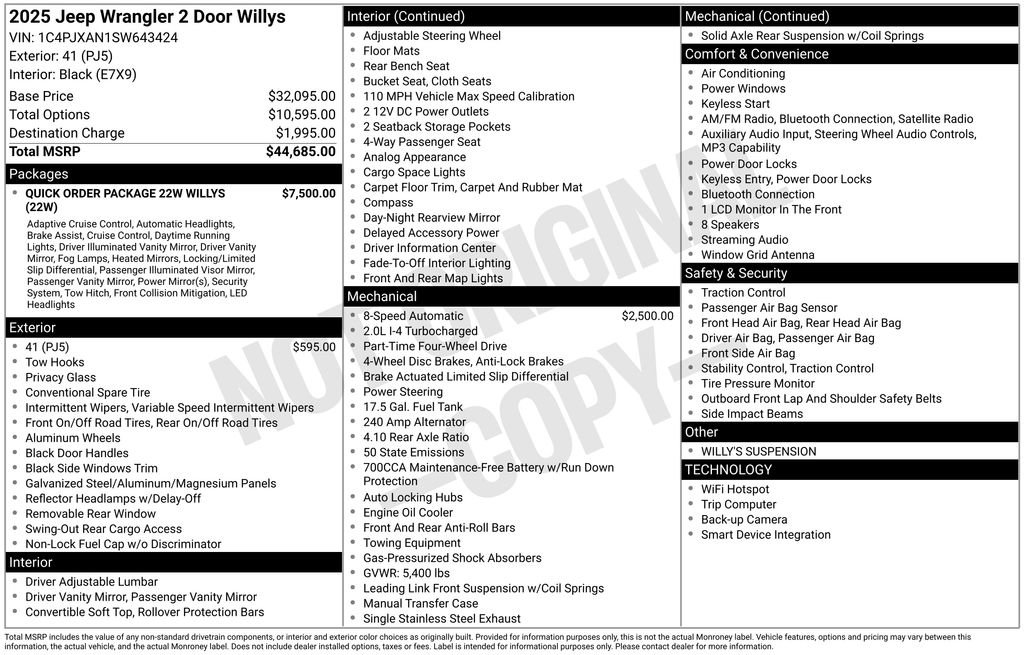 Used 2025 Jeep Wrangler Sport image 6