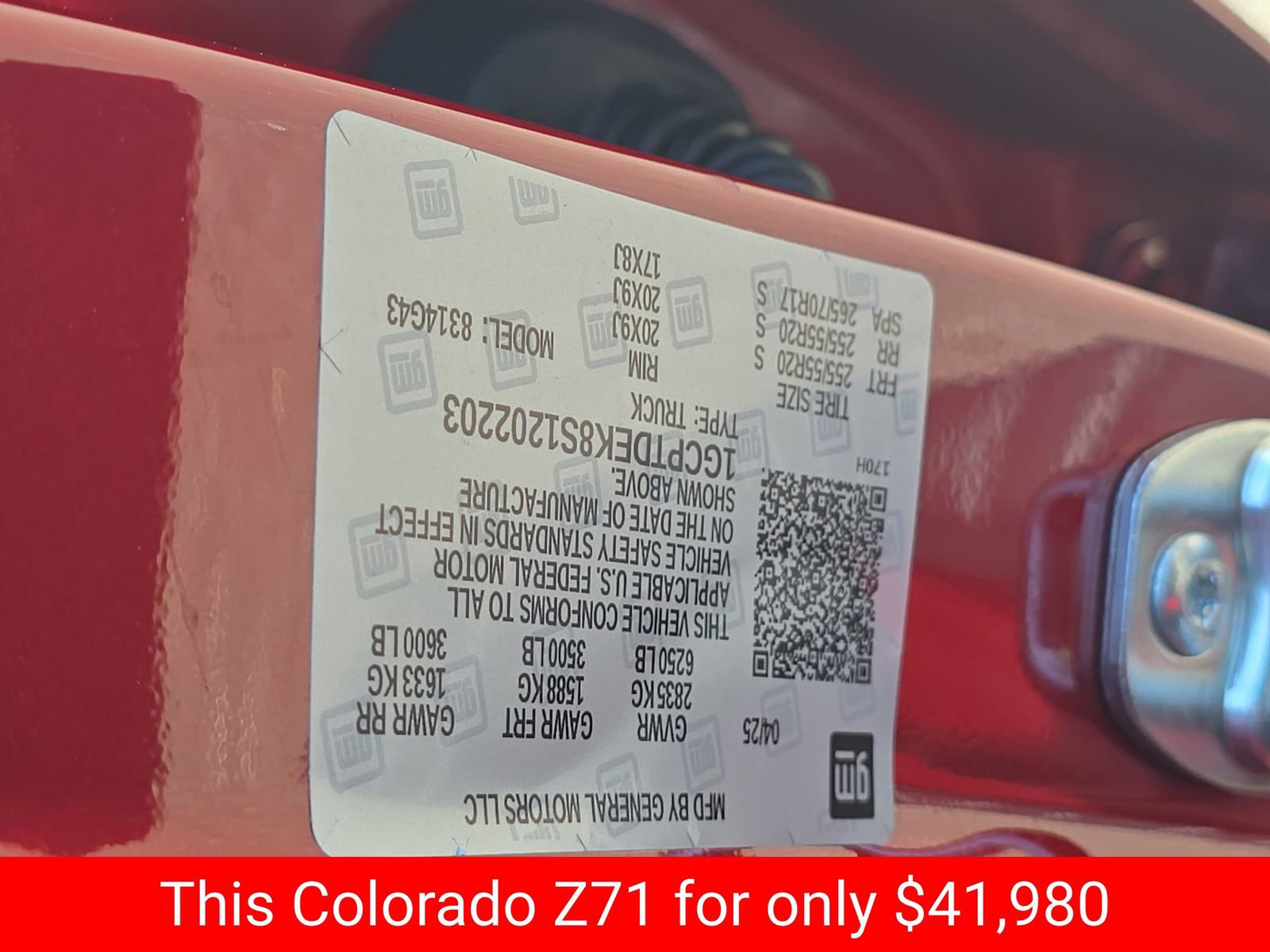 Used 2025 Chevrolet Colorado Z71 w/ Z71 Convenience Package 2 image 40