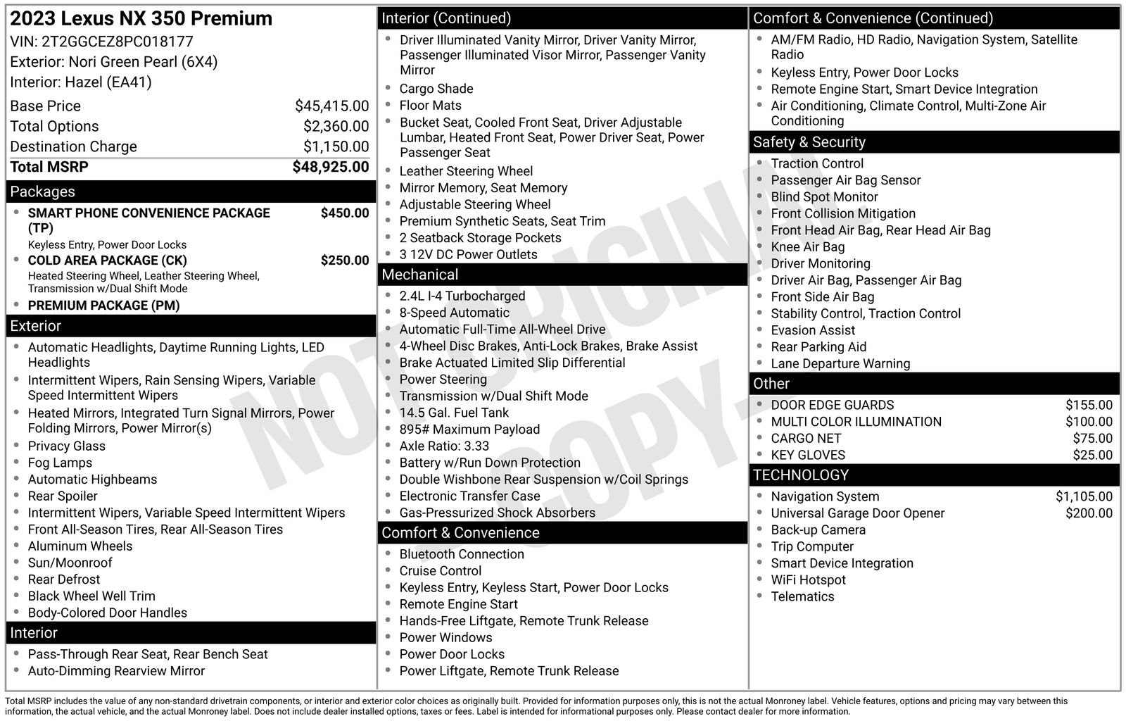Used 2023 Lexus NX 350 AWD image 2