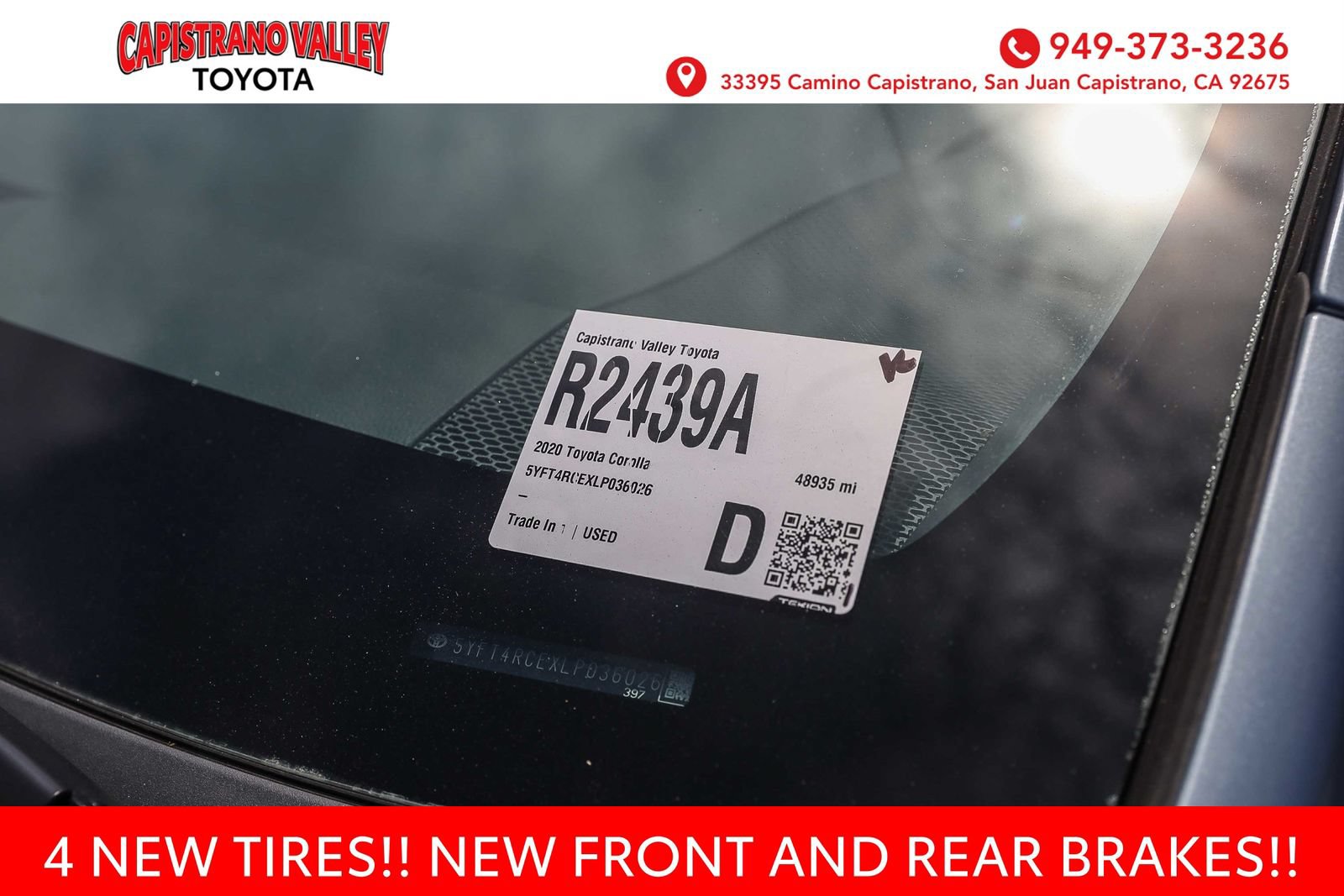 Certified 2020 Toyota Corolla XSE FWD image 27
