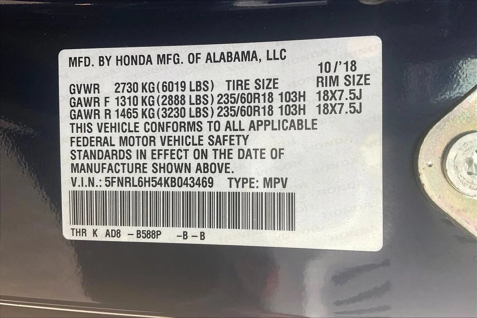 Used 2019 Honda Odyssey EX image 23