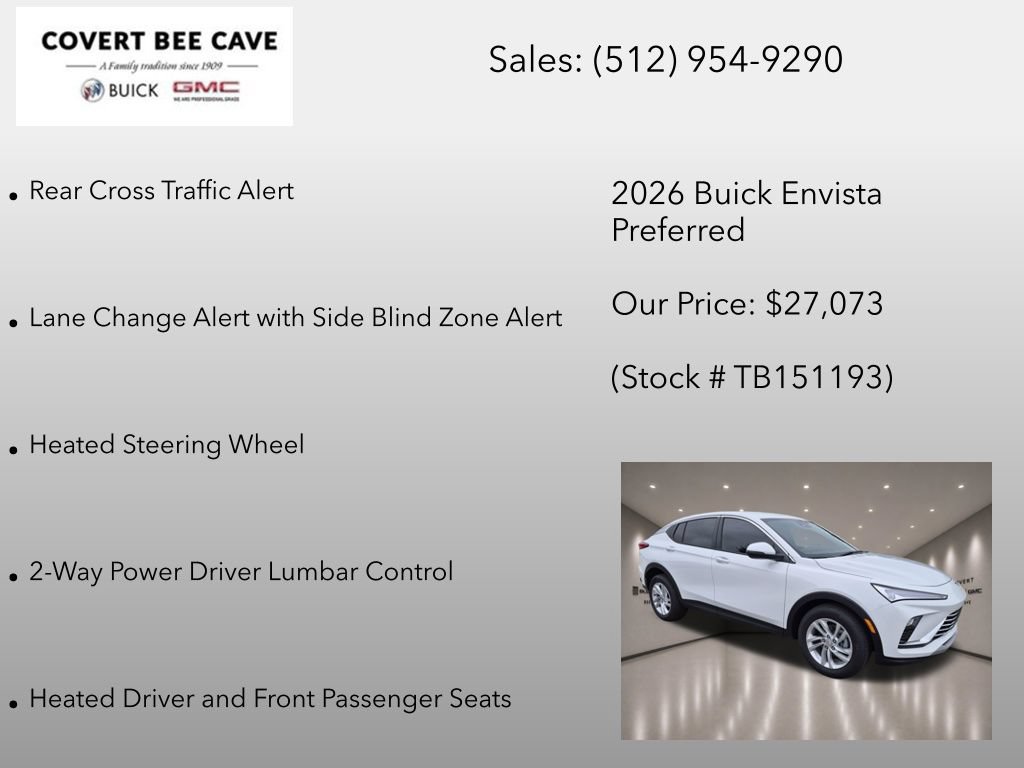 New 2026 Buick Envista Sport Touring w/ Convenience I Package FWD image 18