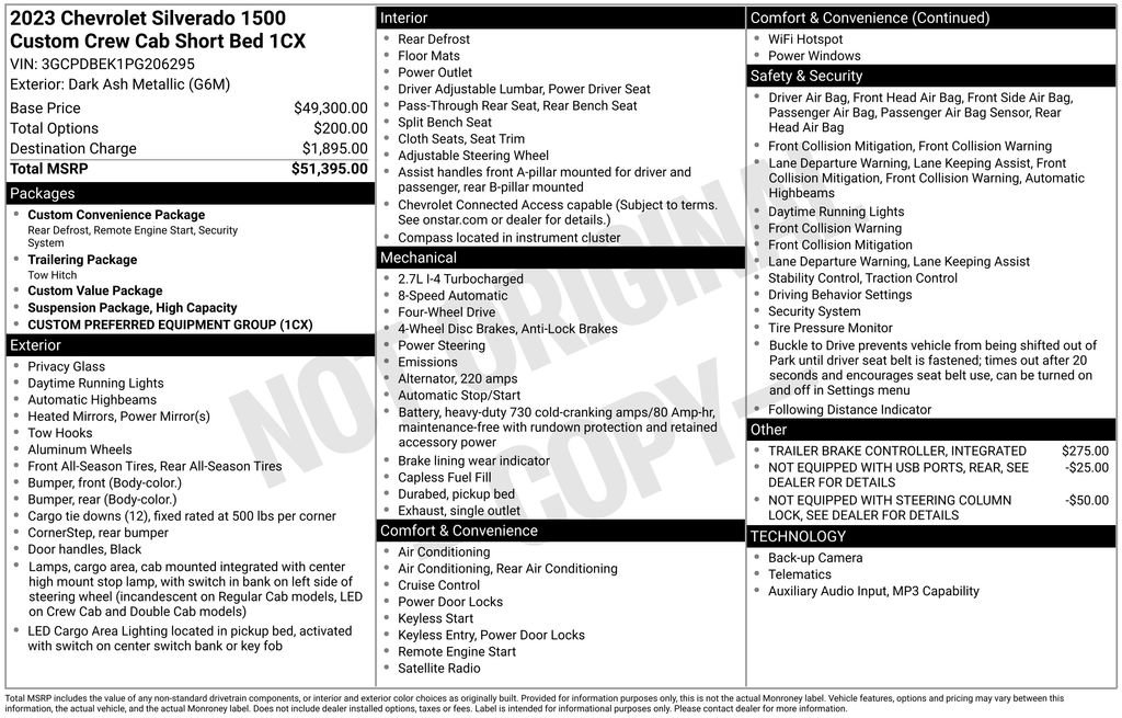 Used 2023 Chevrolet Silverado 1500 Custom image 9