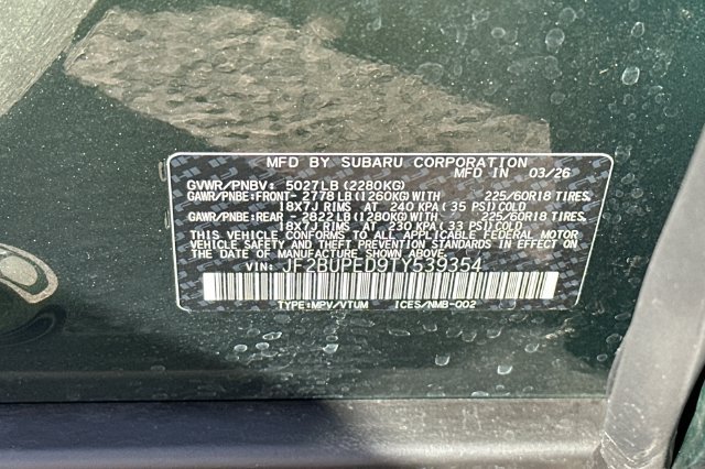 Used 2026 Subaru Outback Touring AWD/4WD image 37