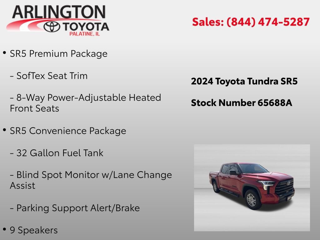 Used 2024 Toyota Tundra SR5 w/ SR5 Premium Package AWD/4WD image 2