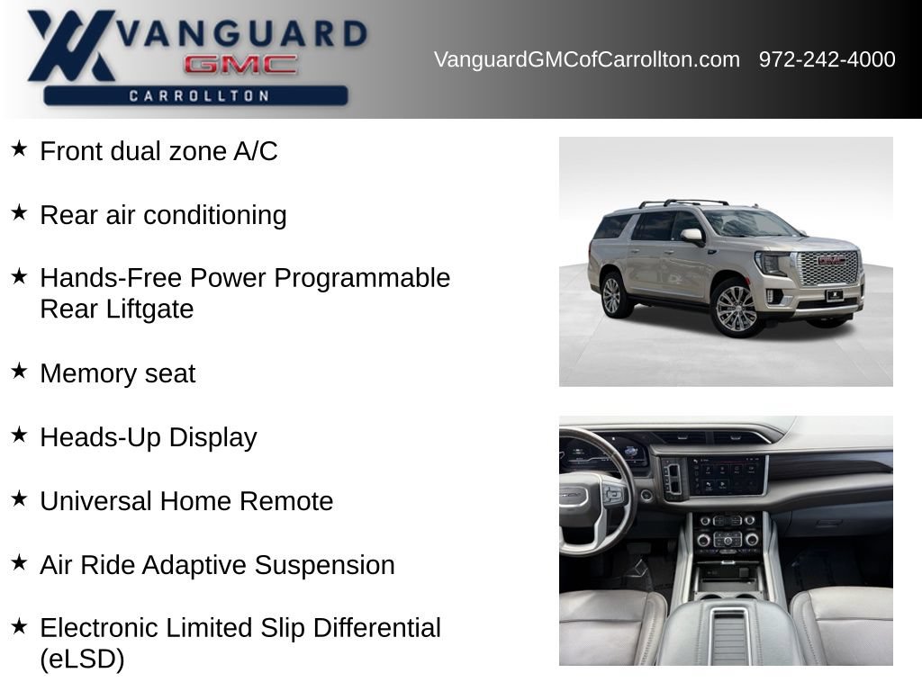 Used 2022 GMC Yukon XL Denali w/ Denali Premium Package AWD/4WD image 12