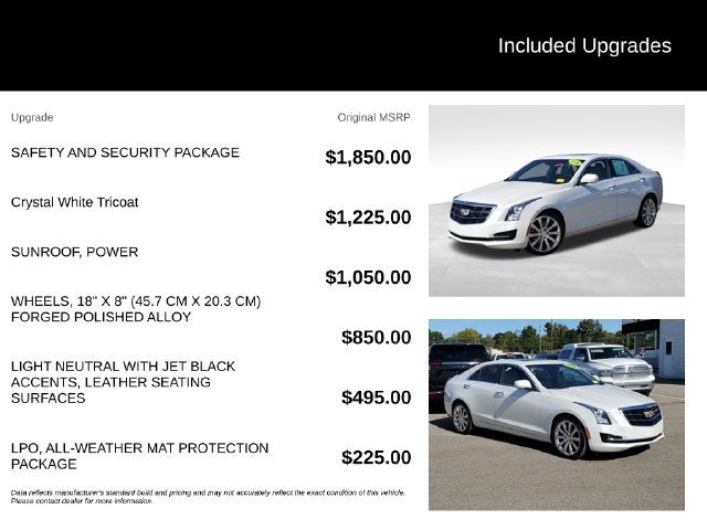 Used 2018 Cadillac ATS Luxury w/ Safety and Security Package AWD/4WD image 8