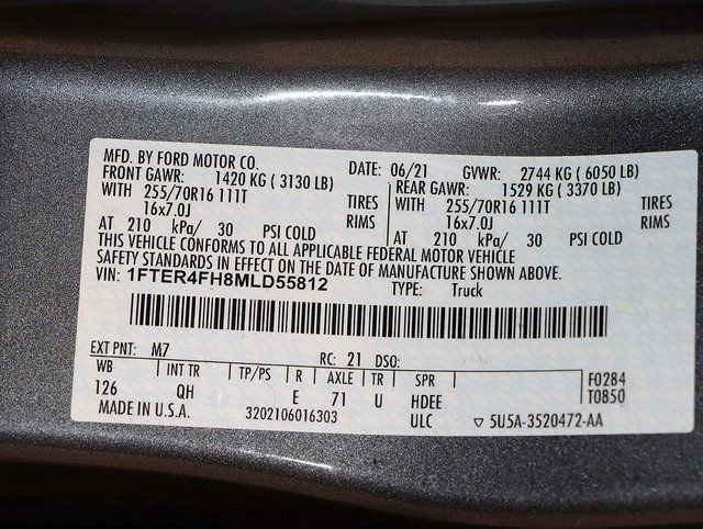 Used 2021 Ford Ranger XL w/ Equipment Group 101A High image 26