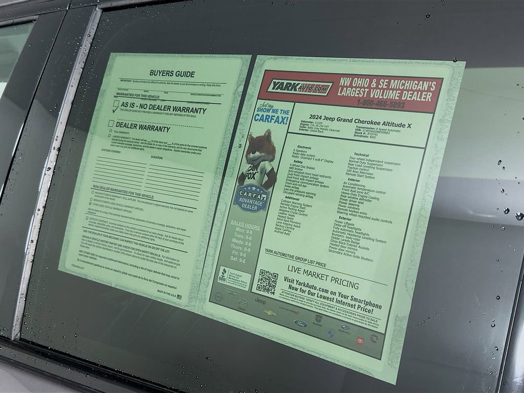 Certified 2024 Jeep Grand Cherokee Altitude image 14