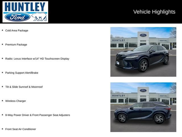 Used 2023 Lexus RX 350 Premium w/ Cold Area Package AWD/4WD image 2