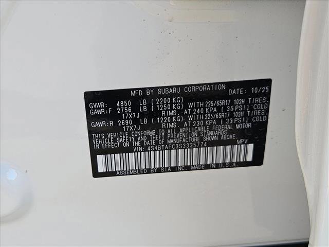New 2025 Subaru Outback Premium image 18