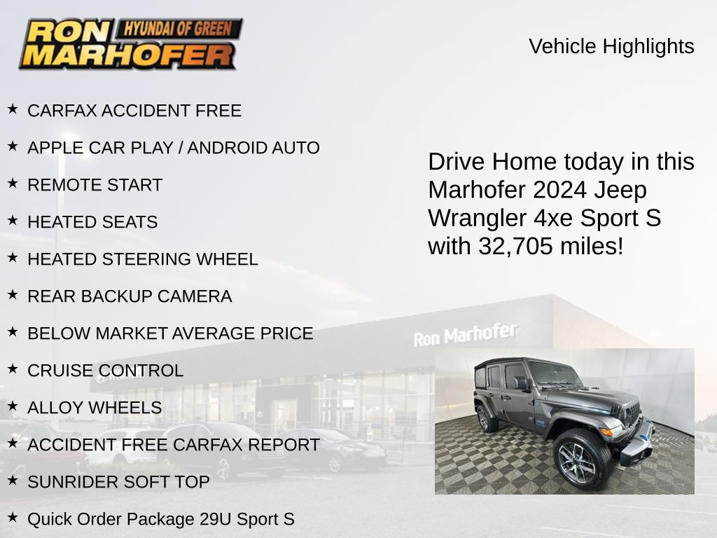 Used 2024 Jeep Wrangler Unlimited w/ Convenience Group AWD/4WD image 15