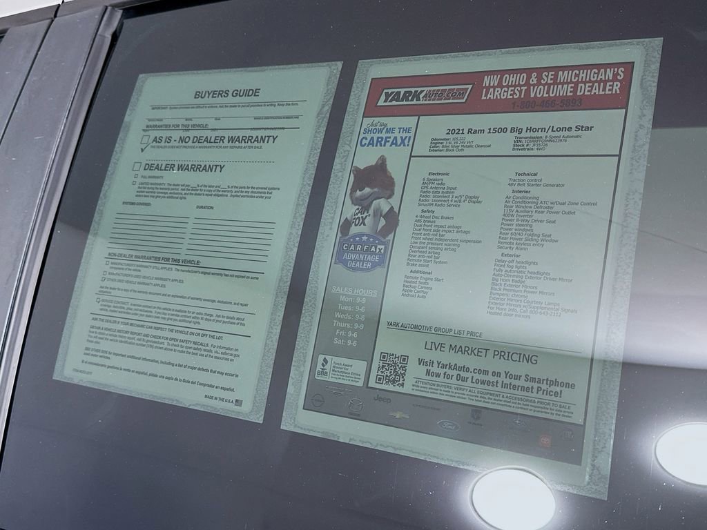 Certified 2021 RAM 1500 Big Horn image 14