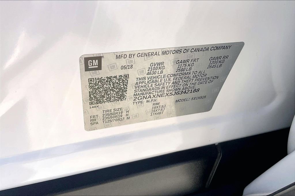 Used 2018 Chevrolet Equinox Premier FWD image 16