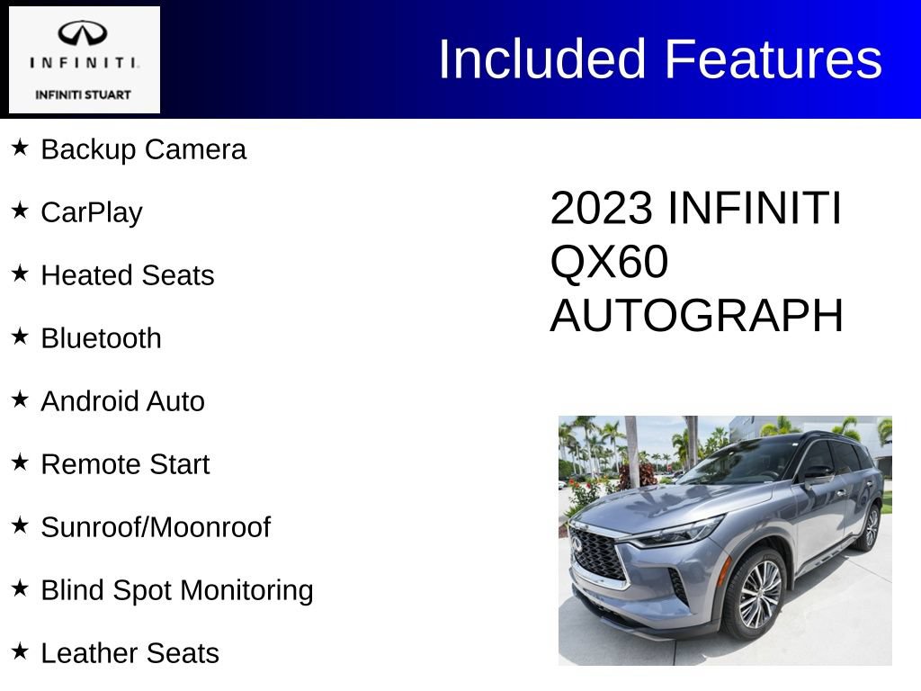 Certified 2023 INFINITI QX60 Autograph AWD/4WD image 3