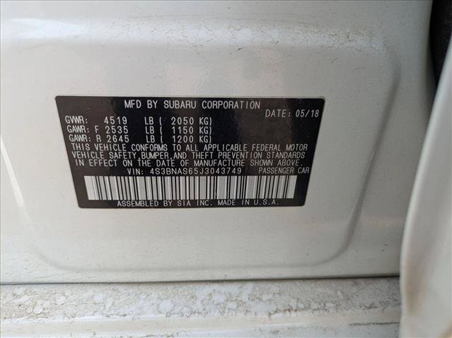 Used 2018 Subaru Legacy 2.5i Sport AWD/4WD image 15