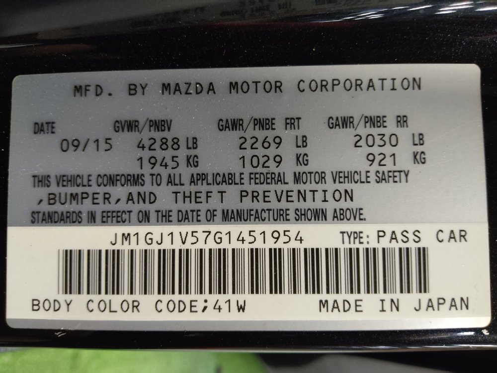 Used 2016 MAZDA MAZDA6 Touring image 33