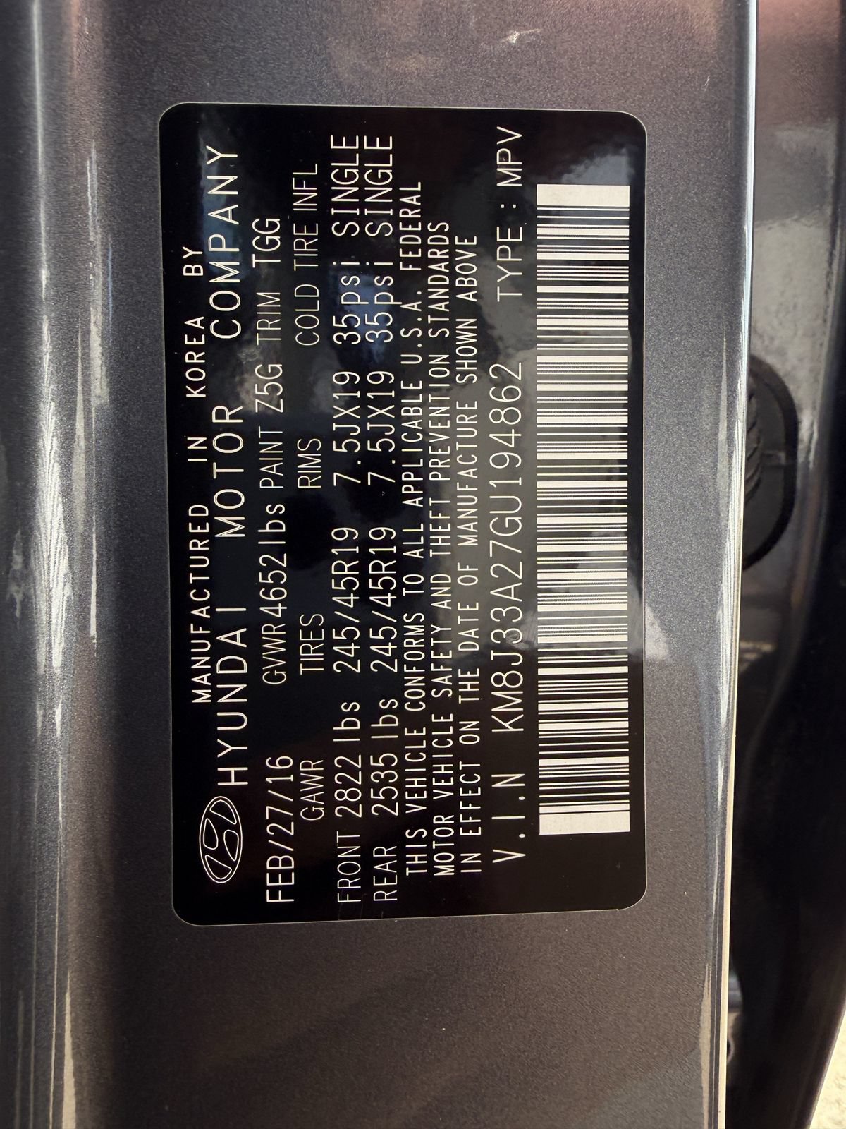 Used 2016 Hyundai Tucson Sport FWD image 29