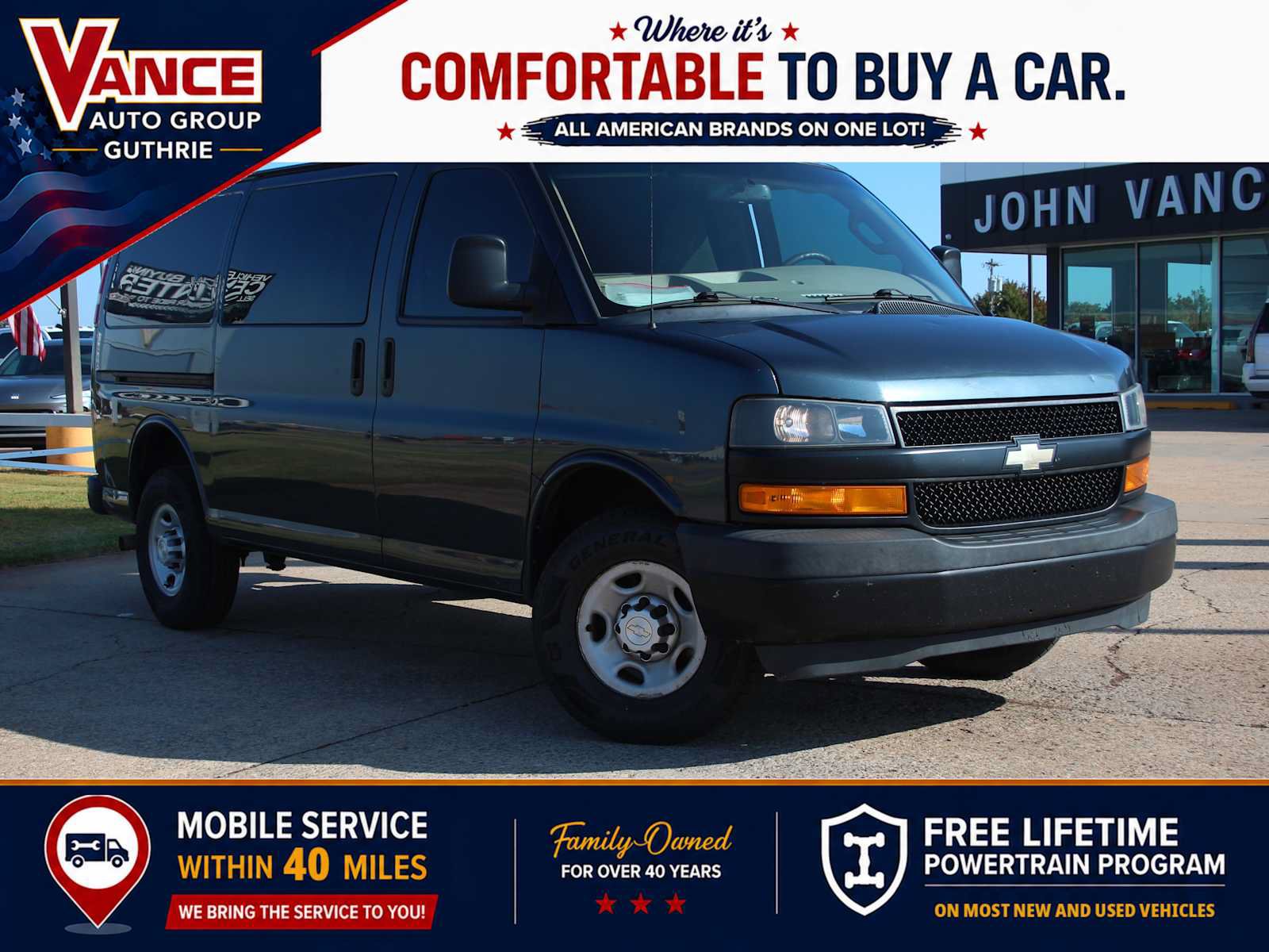 Used 2019 Chevrolet Express 2500 w/ Driver Convenience Package RWD image 1