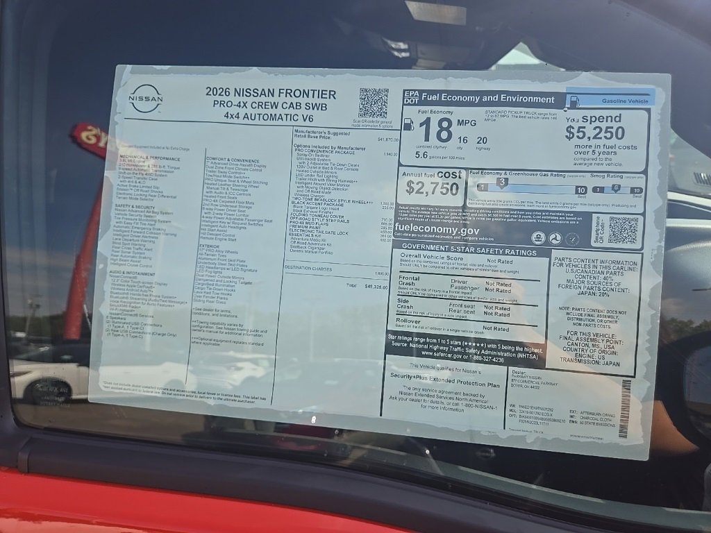 New 2026 Nissan Frontier PRO-4X image 47