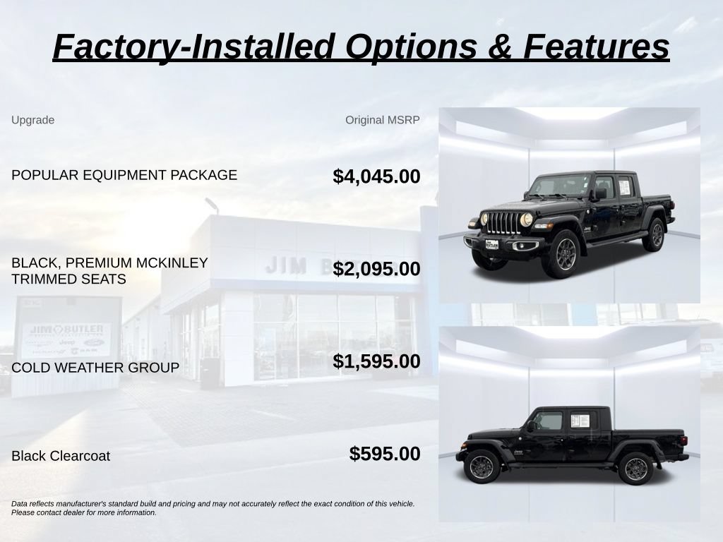 Used 2023 Jeep Gladiator Overland w/ Popular Equipment Package AWD/4WD image 3