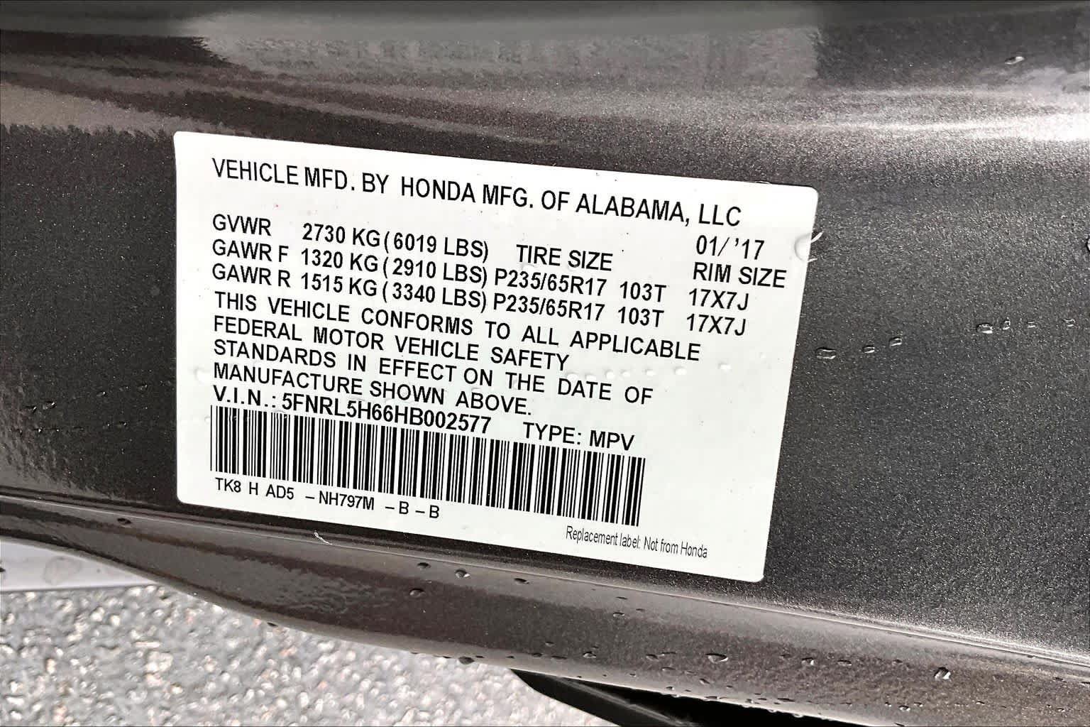 Used 2017 Honda Odyssey EX-L image 32