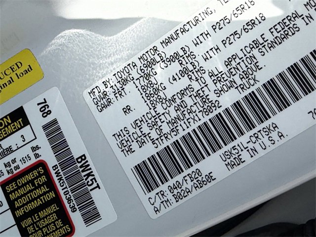 Used 2015 Toyota Tundra SR5 w/ TRD Off Road Package image 26