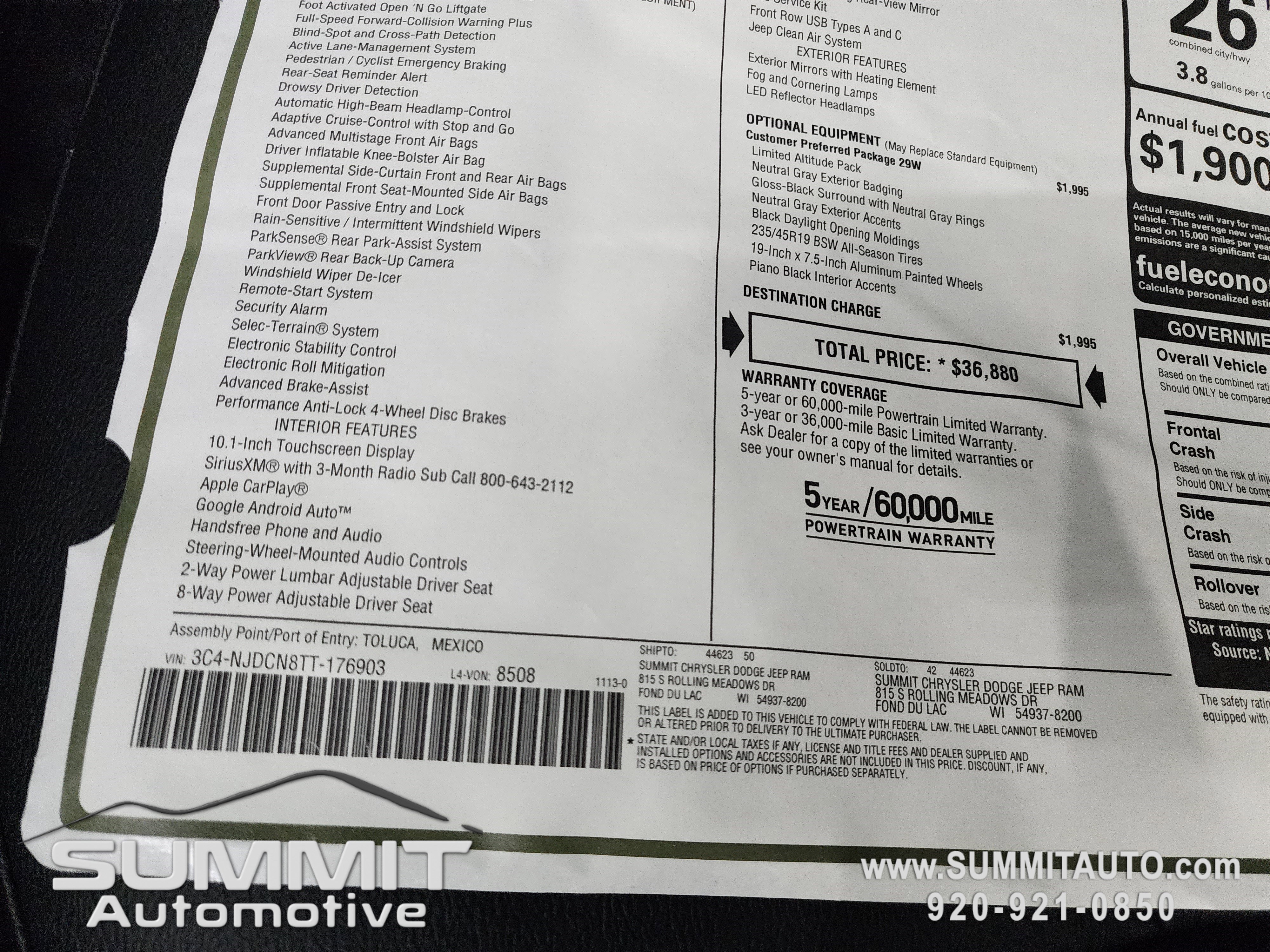 New 2026 Jeep Compass Limited image 38