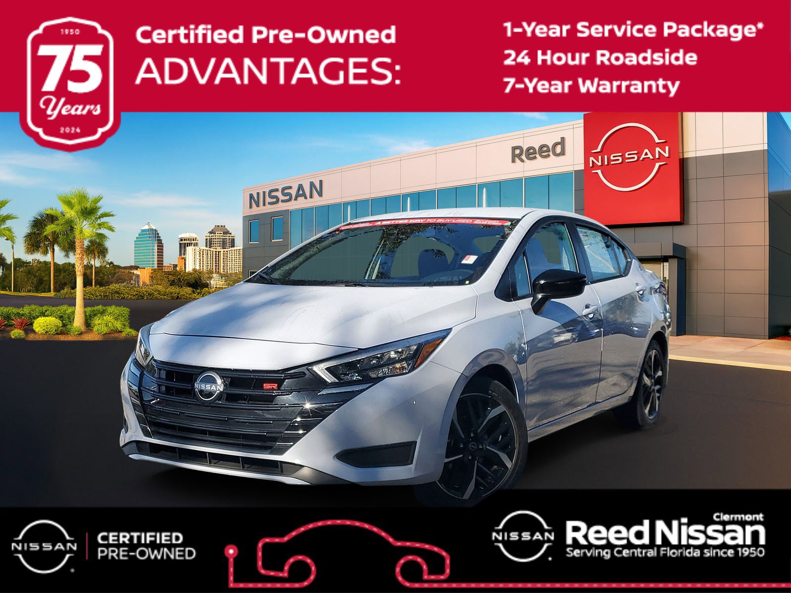 Certified 2025 Nissan Versa SR w/ Trunk Package image 1
