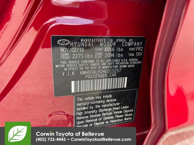 Used 2017 Hyundai Elantra Sport w/ Sport Premium Package 06 FWD image 23