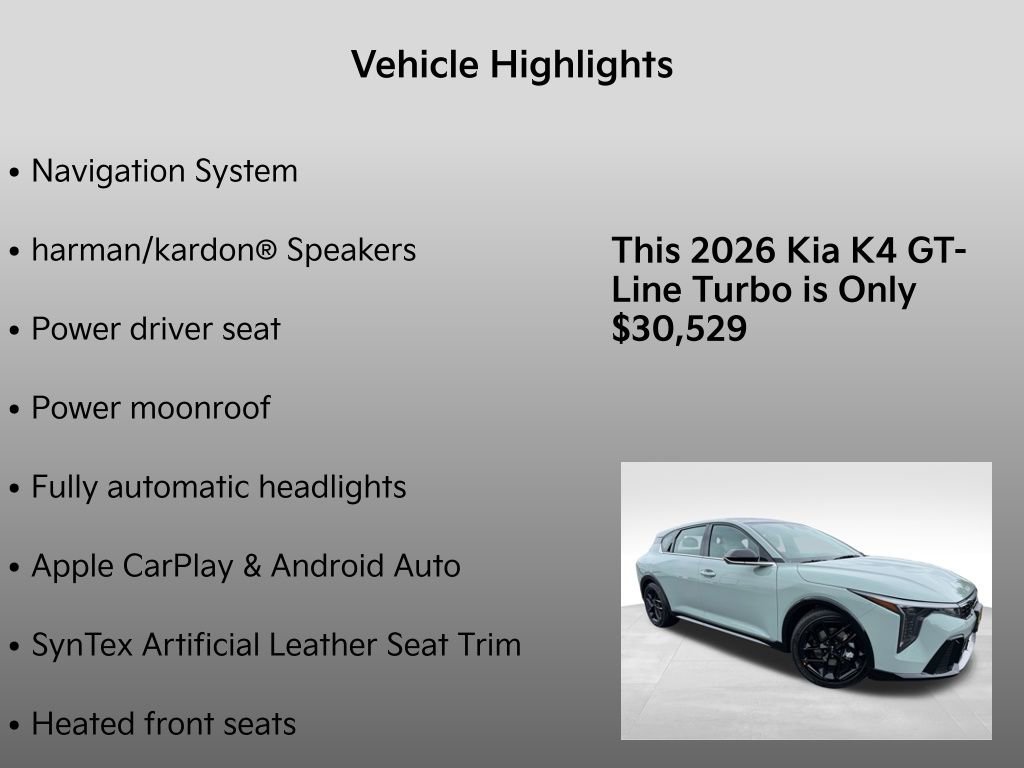 New 2026 Kia K4 GT-Line Turbo FWD image 34