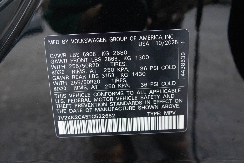 New 2026 Volkswagen Atlas SE image 48