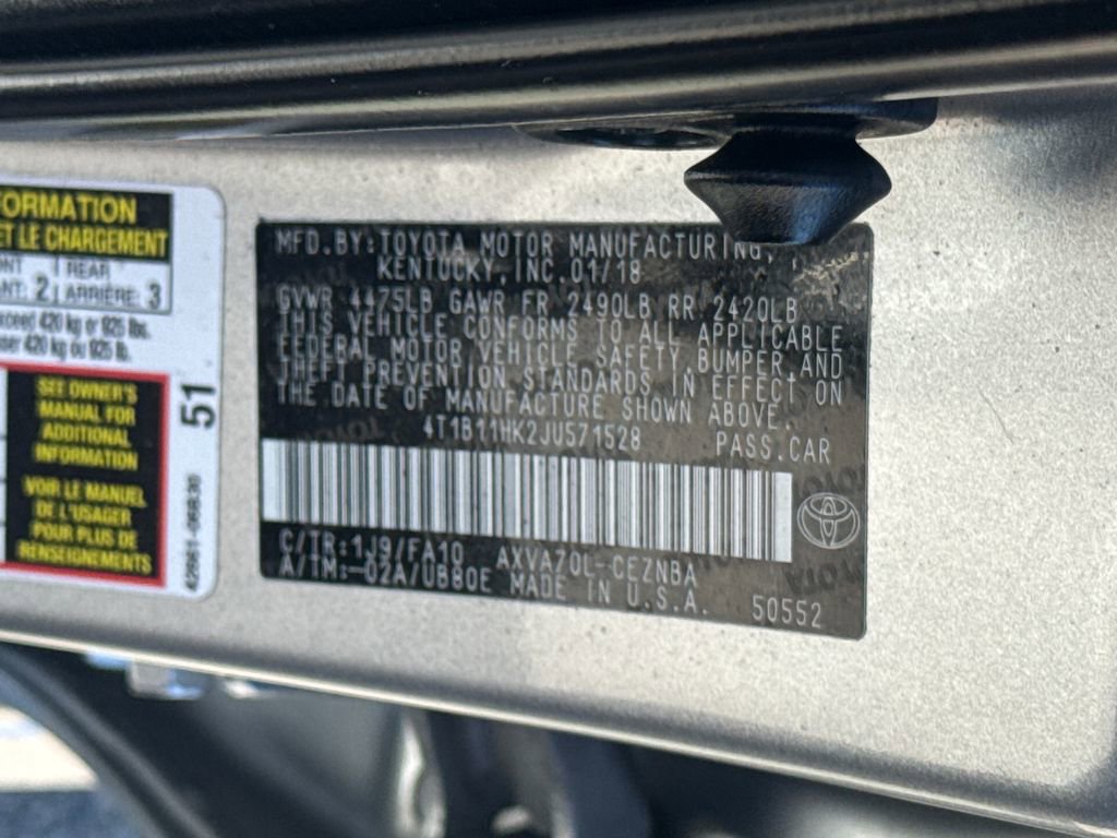 Used 2018 Toyota Camry LE FWD image 46