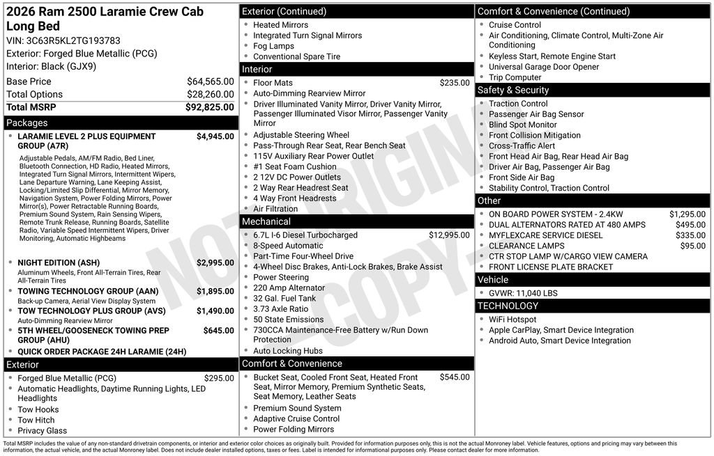 New 2026 RAM 2500 Laramie image 2