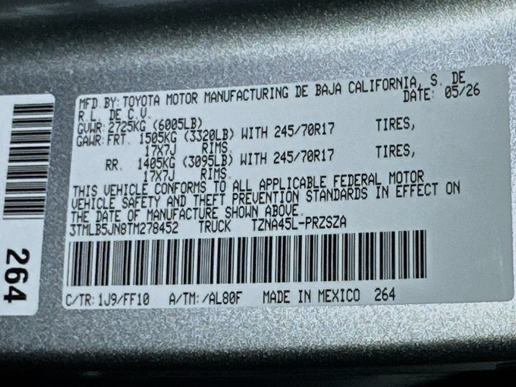 New 2026 Toyota Tacoma SR5 AWD/4WD image 16