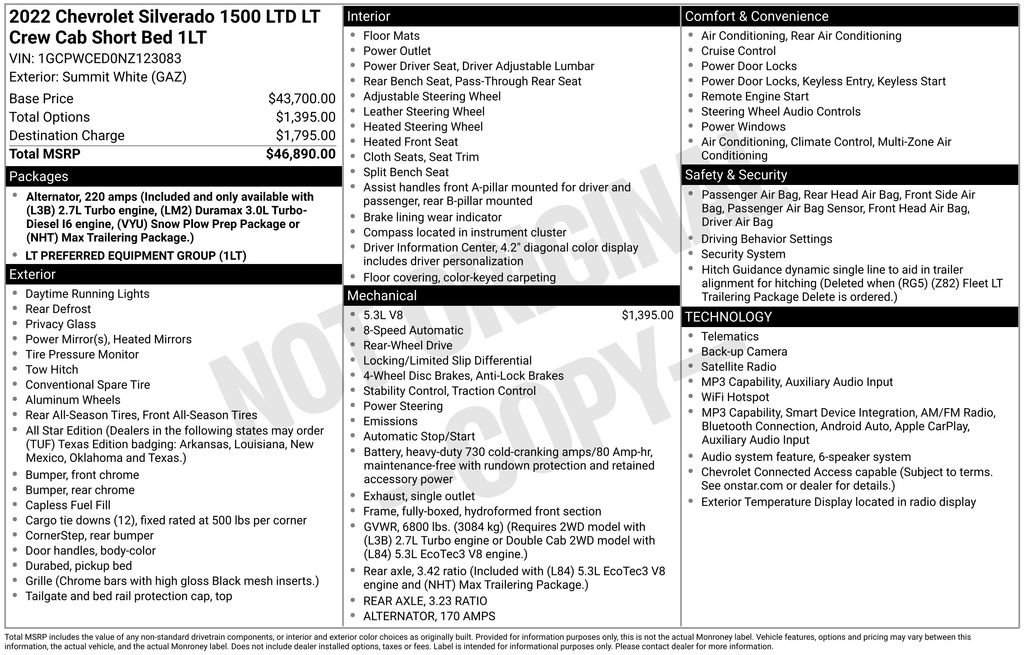 Used 2022 Chevrolet Silverado 1500 LT RWD image 6