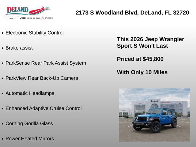 New 2026 Jeep Wrangler Unlimited Sport AWD/4WD image 41