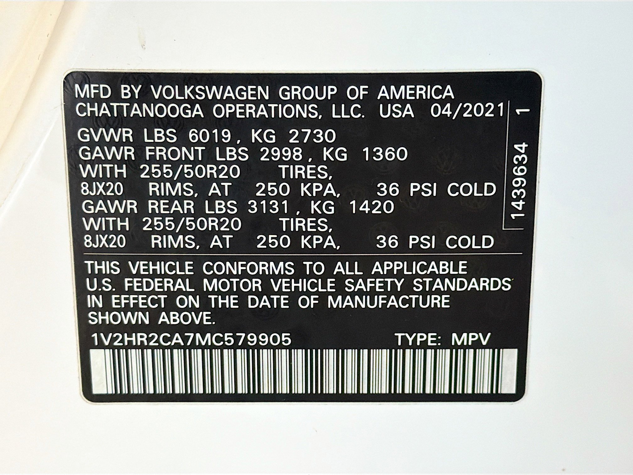 Used 2021 Volkswagen Atlas SE image 12