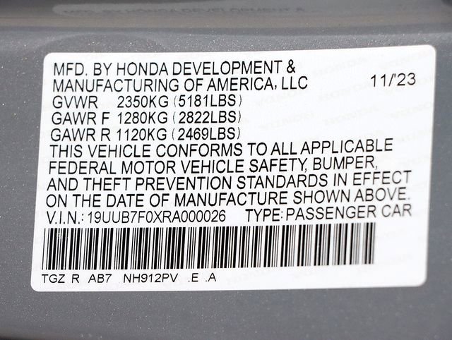 Certified 2024 Acura TLX Type S image 42