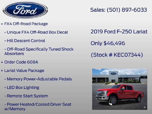 Certified 2019 Ford F250 Lariat w/ Lariat Value Package AWD/4WD image 7