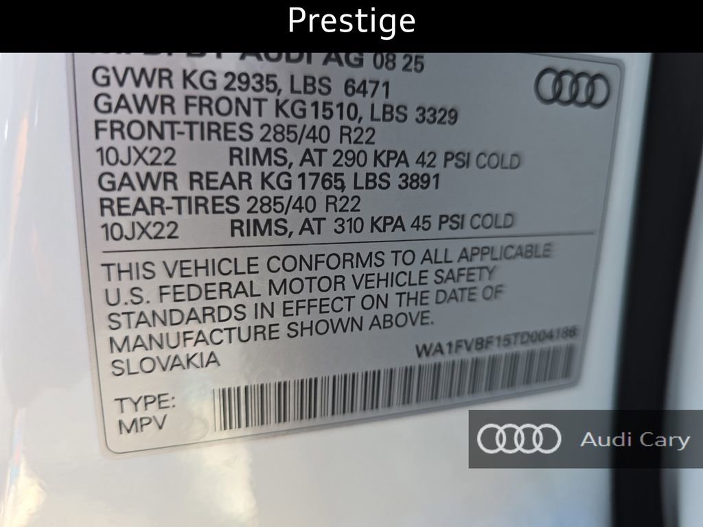 New 2026 Audi Q8 Prestige image 37