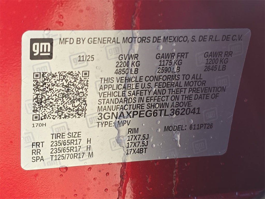 Certified 2026 Chevrolet Equinox LT w/ Safety and Technology Package image 35